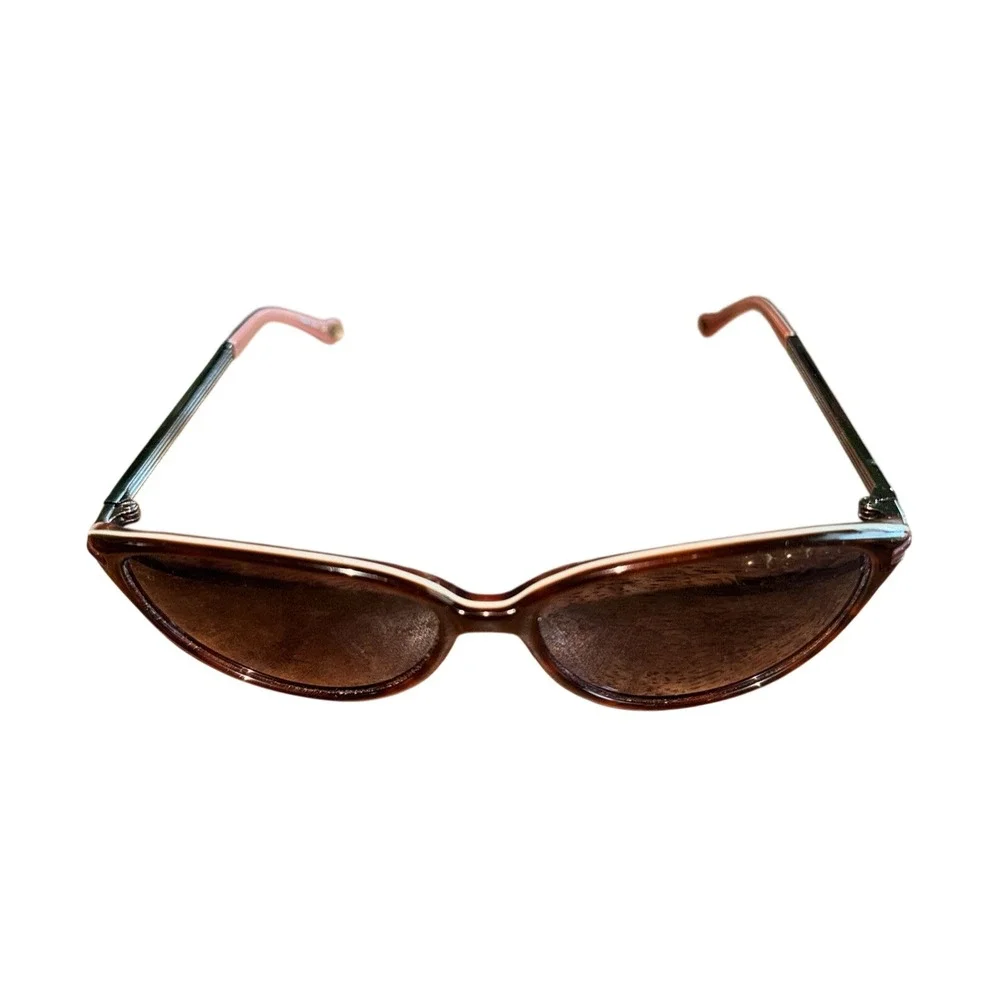 Lulu Guinness Sunglasses Cat Eye Tortoiseshell Pink Lip Motif Designer Whimsical